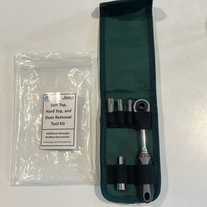 Jeep soft top, hard top, and door removal tool kit - new